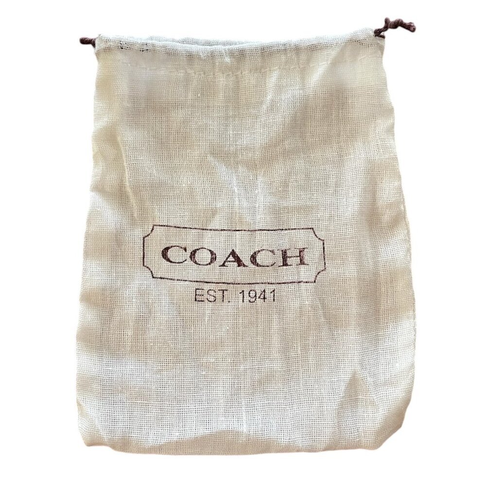 COACH DRAWSTRING DUST BAG COVER 6 1/2"x 5" SMALL FOR ACCESSORIES - Picture 1 of 3